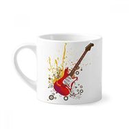 Dıythinker 170 ml Beyaz Elektrikli Gitar Caz Müzik Kültürü Mini Kahve Seramik Kupa