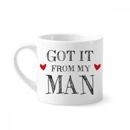 Dıythinker 170 ml Beyaz For My Woman It From Present Mini Kahve Seramik Kupa