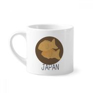Dıythinker 170 ml Beyaz Geleneksel Japon yerel atıştırmalık balık Mini Kahve Seramik Kupa