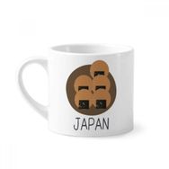 Dıythinker 170 ml Beyaz Geleneksel Japon yerel atıştırmalık Mini Kahve Seramik Kupa