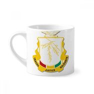 Dıythinker 170 ml Beyaz Gine Afrika Ulusal Amblem Mini Kahve Seramik Kupa