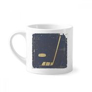 Dıythinker 170 ml Beyaz Golf Spor İllüstrasyon Mavi Desenli Mini Kahve Seramik Kupa