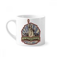 Dıythinker 170 ml Beyaz Graffiti Street New York Simgesi Desenli Mini Kahve Seramik Kupa