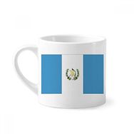 Dıythinker 170 ml Beyaz Guatemala Ulusal Bayrağı Kuzey Amerika Ülke Mini Kahve Seramik Kupa