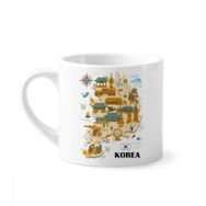 Dıythinker 170 ml Beyaz Güney Kore'de Popüler simgeler Mini Kahve Seramik Kupa