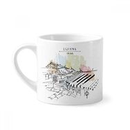 Dıythinker 170 ml Beyaz Günlük Yaşam Çin Lijiang'da Mini Kahve Seramik Kupa