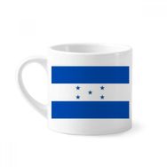 Dıythinker 170 ml Beyaz Honduras Ulusal Bayrağı Kuzey Amerika Ülke Mini Kahve Seramik Kupa