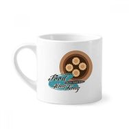 Dıythinker 170 ml Beyaz Hong Kong Balık Eti Shaomai Çin Mini Kahve Seramik Kupa