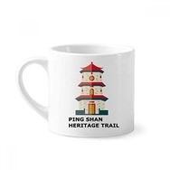 Dıythinker 170 ml Beyaz Hong Kong Shan Heritage Mini Kahve Seramik Kupa