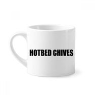Dıythinker 170 ml Beyaz Hotbed Chives Sebze Yiyecekleri Mini Kahve Seramik Kupa