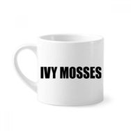 Dıythinker 170 ml Beyaz Ivy Mosses Sebze Yiyecekleri Mini Kahve Seramik Kupa