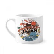 Dıythinker 170 ml Beyaz Japon Geleneksel Edo Kültür Konut Mini Kahve Seramik Kupa
