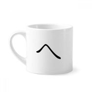 Dıythinker 170 ml Beyaz Japon Katakana Karakteri HE Mini Kahve Seramik Kupa