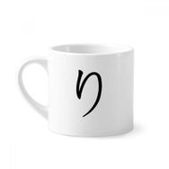 Dıythinker 170 ml Beyaz Japon Katakana Karakteri RI Mini Kahve Seramik Kupa