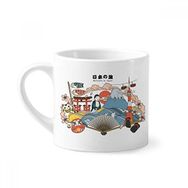 Dıythinker 170 ml Beyaz Japon Seyahat Tavsiyesi Mini Kahve Seramik Kupa
