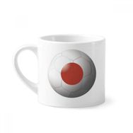 Dıythinker 170 ml Beyaz Japon Ulusal Bayrağı Futbol Mini Kahve Seramik Kupa