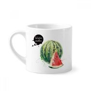 Dıythinker 170 ml Beyaz Karpuz Meyvesi Lezzetli Sağlıklı Suluboya Mini Kahve Seramik Kupa