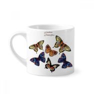 Dıythinker 170 ml Beyaz Kelebekler Kanatlar Mini Kahve Seramik Kupa