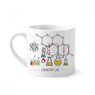 Dıythinker 170 ml Beyaz Kimyasal Reaksiyon Aleti Kimya Mini Kahve Seramik Kupa