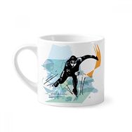 Dıythinker 170 ml Beyaz Kış Spor Hız Pateni Erkek Atletler Mini Kahve Seramik Kupa