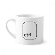 Dıythinker 170 ml Beyaz Klavye Sembolü Ctrl Mini Kahve Seramik Kupa