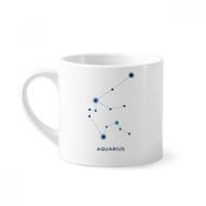 Dıythinker 170 ml Beyaz Kova Burcu Zodyak Mini Kahve Seramik Kupa