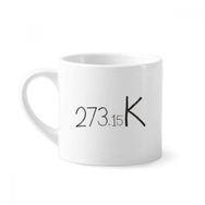 Dıythinker 170 ml Beyaz Kowledge Unit Kelvin Mini Kahve Seramik Kupa