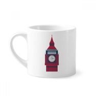 Dıythinker 170 ml Beyaz Kulesi Big Ben Birleşik Krallık Simgesi Bayrağı Mini Kahve Seramik Kupa