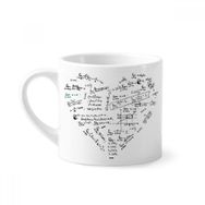 Dıythinker 170 ml Beyaz Limits Matematiksel Formüller Calculus Boyalı Mini Kahve Seramik Kupa