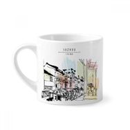 Dıythinker 170 ml Beyaz Little Inns in Lijiang of China Mini Kahve Seramik Kupa