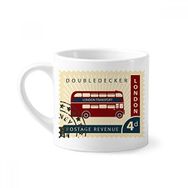 Dıythinker 170 ml Beyaz London Doubledecker Damga İngiltere İngiltere İngiltere Mini Kahve Seramik Kupa