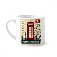 Dıythinker 170 ml Beyaz London Telefon Kabini Damga UK Country City Mini Kahve Seramik Kupa