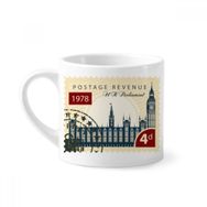 Dıythinker 170 ml Beyaz Londra Parlamento Damga İngiltere İngiltere İngiltere Mini Kahve Seramik Kupa