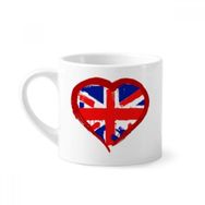 Dıythinker 170 ml Beyaz Love Heart UK England Landmark Mini Kahve Seramik Kupa