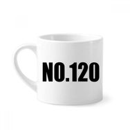 Dıythinker 170 ml Beyaz Lucky No.120 Numara İsim Mini Kahve Seramik Kupa