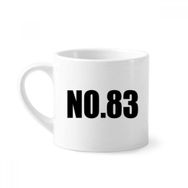 Dıythinker 170 ml Beyaz Lucky No.83 Numara Adı Mini Kahve Seramik Kupa