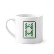Dıythinker 170 ml Beyaz Mahjong Bambu Bar 8 Fayans Desenli Mini Kahve Seramik Kupa