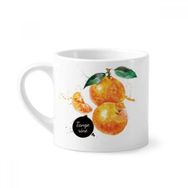 Dıythinker 170 ml Beyaz Mandalina Meyvesi Lezzetli Sağlıklı Suluboya Mini Kahve Seramik Kupa