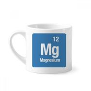 Dıythinker 170 ml Beyaz Mg Magnezyum Kimyasal Element Chem Mini Kahve Seramik Kupa
