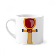 Dıythinker 170 ml Beyaz Mısır Kırmızı Sarı Mavi Asa Mini Kahve Seramik Kupa