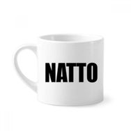 Dıythinker 170 ml Beyaz Natto Sebze Adı Yiyecekler Mini Kahve Seramik Kupa