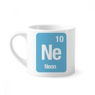 Dıythinker 170 ml Beyaz Ne Neon Kimyasal Element Bilim Mini Kahve Seramik Kupa