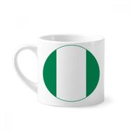 Dıythinker 170 ml Beyaz Nijerya Afrika Ulusal Amblem Mini Kahve Seramik Kupa