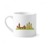 Dıythinker 170 ml Beyaz Nizhny Novgorod Rusya Ulusal Sembolü Mini Kahve Seramik Kupa