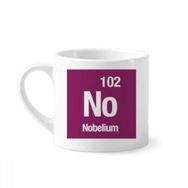 Dıythinker 170 ml Beyaz NO Nobelium Chemical Element chem Mini Kahve Seramik Kupa