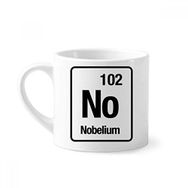 Dıythinker 170 ml Beyaz Nobelium Chemical Element chem Mini Kahve Seramik Kupa