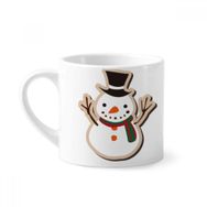 Dıythinker 170 ml Beyaz Noel Kardan Adam Çizgi Film Festival Mini Kahve Seramik Kupa