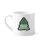 Dıythinker 170 ml Beyaz Noel Karikatür İkon Noel Ağacı Mini Kahve Seramik Kupa