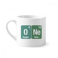 Dıythinker 170 ml Beyaz One Chemical Element Science Mini Kahve Seramik Kupa