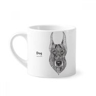 Dıythinker 170 ml Beyaz Paint Dog Fierce Friend Company Mini Kahve Seramik Kupa